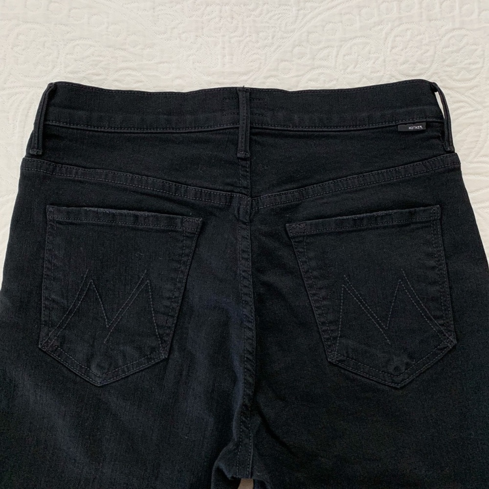 MOTHER Stunner Zip Ankle Step Fray‎ Jeans, Not Guilty Wash - Picture 7 of 10